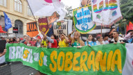Demonstration During The Independence Day Commemoration
