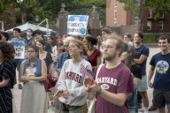 Harvard Students and faculty rally after court rules against Trump