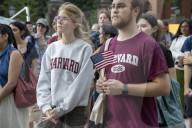 Harvard Students and faculty rally after court rules against Trump