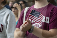 Harvard Students and faculty rally after court rules against Trump