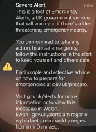 UK National Emergency Alert On Millions Of Phones