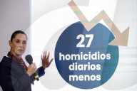Mexico’s President Claudia Sheinbaum Holds Press Conference For Security Report