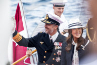 The Danish Royal Couple Disembark From The Royal Yacht Dannebrog