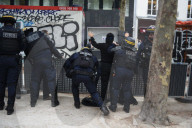 Anti government protests in Paris turn violent