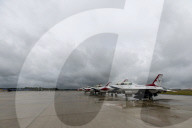 U.S. Airforce Thunderbirds Arrive At Joint Base Andrews For Airshow