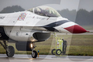 U.S. Airforce Thunderbirds Arrive At Joint Base Andrews For Airshow