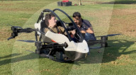 Tech mogul's electric flyer takes off
