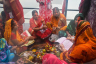 Hindu Women Celebrate Jitiya Festival In Kolkata, India