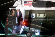 Trump arrives WH from Bedminster, NJ