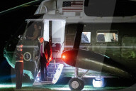 Trump arrives WH from Bedminster, NJ