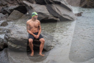 Iím here to help people Ö that gives me a superpowerí: one manís challenge to swim 10 Swiss lakes.