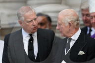 Prince Andrew attends Duchess of Kent funeral