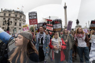 Demonstration Against Donald Trump's UK State Visit In London