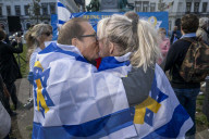 Rally for Hostages in Gaza and Support for Israel in Brussels