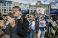 Rally for Hostages in Gaza and Support for Israel in Brussels