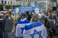 Rally for Hostages in Gaza and Support for Israel in Brussels