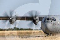 Royal Danish Air Force Lockheed C130J Hercules during the ETAP-C 25-3 course