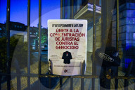 Jurists For Palestine Protest In Madrid Outside Israeli Embassy