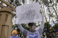 Jimmy Kimmel Protest Outside Disney Lot