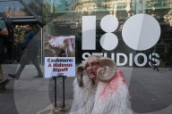 PETA Cashmere Protest London Fashion Week