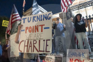 Charlie Kirk Vigil on Boston Common