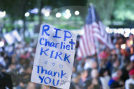 Charlie Kirk Vigil on Boston Common