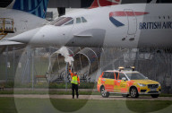 Armed bird scarer at Heathrow Airport
