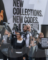 Low Wages Protest London Fashion Week