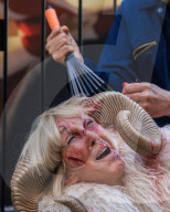 PETA Cashmere Protest London Fashion Week