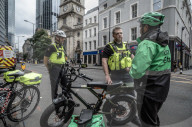 City of London police fine and confiscate illegal E bikes. 
