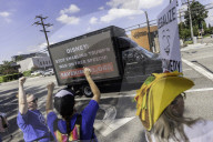 Jimmy Kimmel Protest Outside Disney Lot, Day 2
