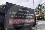 Jimmy Kimmel Protest Outside Disney Lot, Day 2