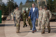Estonia's Prime Minister visits NATO forces at Camp Reedo