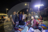 Crowd Increase In Late-night Street Shops With Arrival Of Festive Season In Nepal