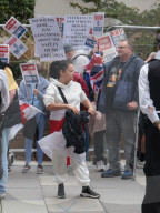 London protests over free hotels for illegal migrants