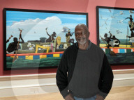 Artist Kerry James Marshall at the Royal Academy, London. 