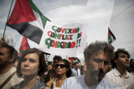 Italians Take Part In A General Strike For Palestine