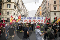 Italians Take Part In A General Strike For Palestine