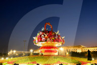 National Day Themed Flower Bed