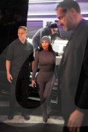 Kim Kardashian arrives at the skims X Nike premier