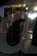 Kim Kardashian arrives at the skims X Nike premier