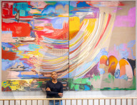 Artist Rachel Jones creates new artworks at The Courtauld Gallery, London