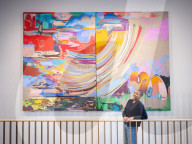 Artist Rachel Jones creates new artworks at The Courtauld Gallery, London