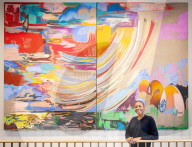 Artist Rachel Jones creates new artworks at The Courtauld Gallery, London