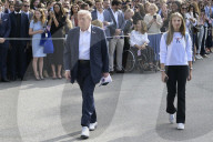 DC: President Trump and Kai Trump hold a White House departure