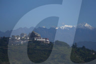 Mountain Ranges Seen From Kathmandu Valley 