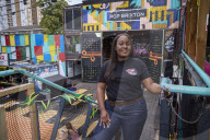 Janelle Guerra of A Trini Thing at Pop Brixton, south London.