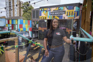 Janelle Guerra of A Trini Thing at Pop Brixton, south London.