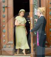 Mathilde bei der Eröffnung der Ausstellung "Michaelina Wautier, Malerin" in Wien