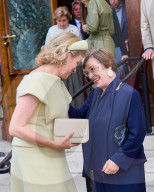 Mathilde bei der Eröffnung der Ausstellung "Michaelina Wautier, Malerin" in Wien